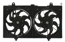 Dual Radiator & Condenser Fan Assembly For 2007-2012 Sentra