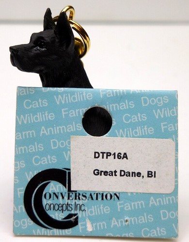 GREAT DANE, BLACK CHAIN PULL CONV. CONCEPTS, TINY ONES ITEM DTP16A - Picture 2 of 2