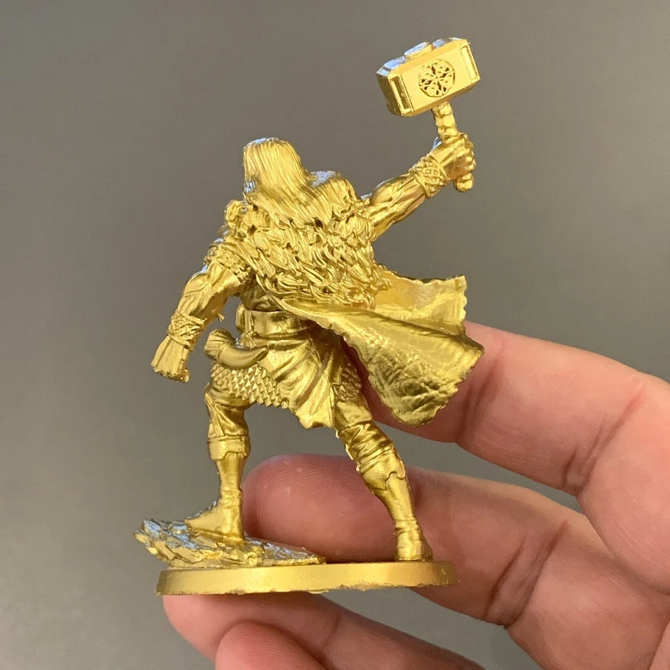 Thor Blood Rage Golden Gods of Asgard Board Game Miniatures Kickstarter Toys  - Image 3 of 4