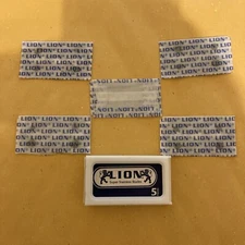 5 Double Edge Razor Blades, Lion Super Stainless