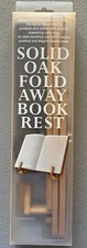 Solid Oak Fold Away Wooden Book Stand - NEW
