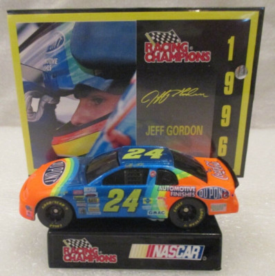 Racing Champions 1996 Nascar Jeff Gordon Chevrolet Monte Carlo W/ Stand & Card