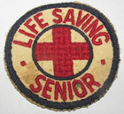 Original 1970s Vintage American Red Cross Life Saving Senior Patch Scouts — photo 1