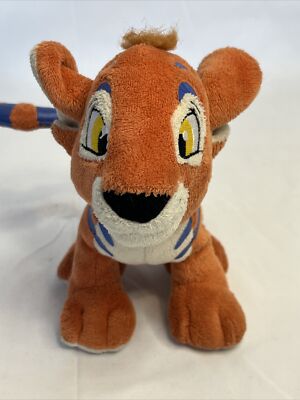 Kougra Orange Blue Stripes - 2008 Neopets Plush Tiger 6