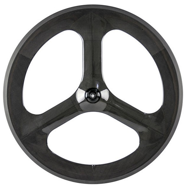 700C 70mm Clincher Road Bike Tri Spoke Carbon Wheels Front Road Carbon