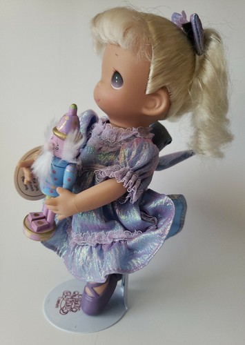Precious Moments 9" Doll on Stand Dancing for Joy on Christmas Morning #8213 - Picture 2 of 5