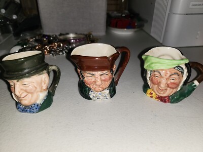 Antique Royal Doulton small toby jar collection of 3