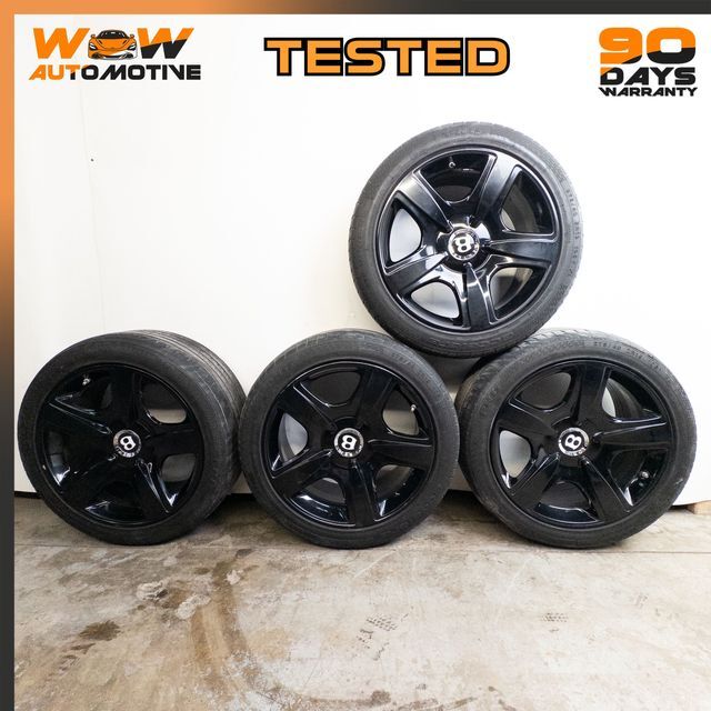 04-13 BENTLEY CONTINENTAL FLYING SPUR GTC GT 9J X 19 ALUMINUM WHEEL RIM SET OEM