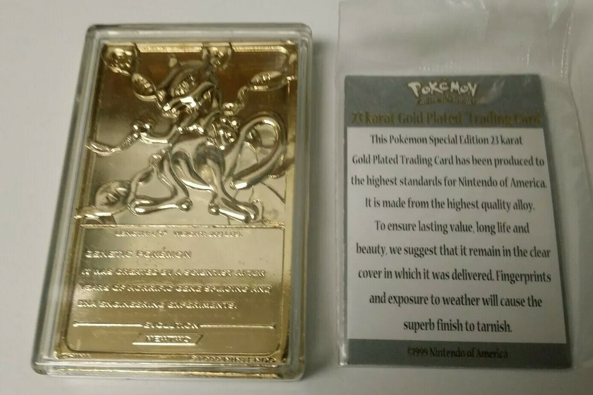 1999 nintendo 23k gold pokemon card-mewtwo #150 Mewtwo PSA/CGC Pop: Mewtwo [Gold Plated]