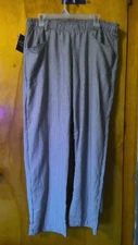 Mercer Culinary Chef Cook Pants Unisex/Women's Size L Black/White M60040HT New