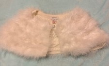 Monsoon Girls Shoulder Shrug/ Shawl/wrap/ White 6-10