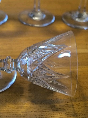 Baccarat Louvois drei Weißweingläser und drei Kristall Likörgläser - Bild 6 von 16