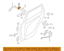 KIA OEM 11-15 Sorento Rear Door Lock Hardware-Handle Cover 836522P010
