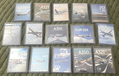 Delta 2025 Plane 15 Cards!! - MILANO OLYMPICS, TEAM USA, BCA & 100th Anniv Cards