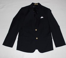 NWOT Boys CLASS CLUB Gold Label Blazer Blue Wool Blend Modern Fit Size 12