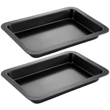 2 Pack 7x10.8 Rectangular Cake Pan, Nonstick Oblong Baking Mold, Brownie Pan