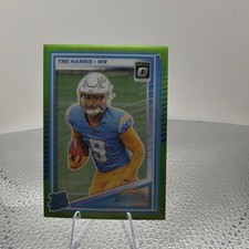 2025 Optic Lime Green Tre Harris #229 /50 Chargers Amazing Shape Ships Fast