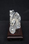 BACCARAT Crystal Crouching Tiger Figurine Paperweight W/ Base FRANCE 6" — photo 4
