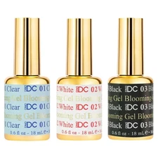 DND DC Blooming Gel Bundle - Clear, White & Black