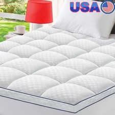 Extra Thick Pillow Top Mattress Pad Deep Pock...