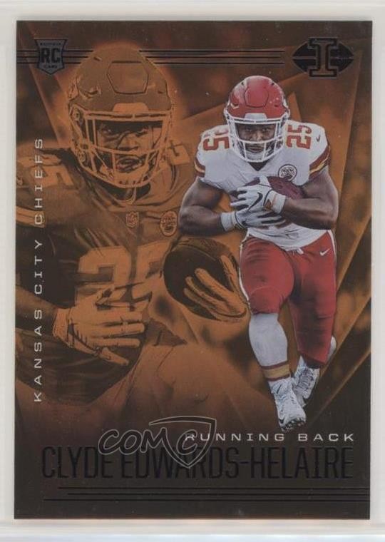 2020 Panini Illusions Trophy Collection Orange Clyde Edwards-Helaire #15 9ij