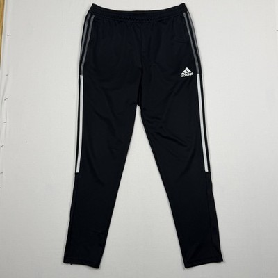 Adidas Tiro Primegreen Aeroready Track Pants Mens Large Black Zip Ankle
