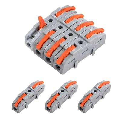 #ad #ad 50Pcs Lever Type Wire nut connectors Compact PA66 Splicing Terminal Blocks Su... $22.39