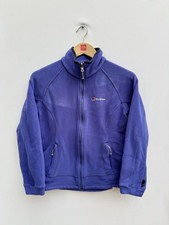 Berghaus Womens Full Zip Fleece Jacket Purple Zip Pockets Walking Outdoor UK 8