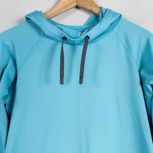 Nike Pro Hyperwarm Womens Limitless Pullover Hoodie Size Medium Blue Active - Picture 2 of 9
