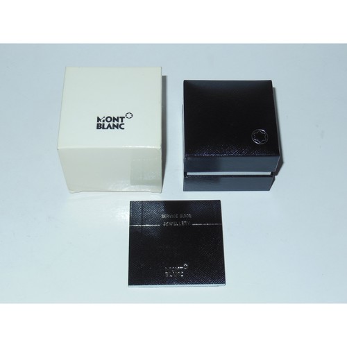 Montblanc Colección Boheme Anillo Esterlina Ónix y Cristal Cuarzo Cuelga Talla 54 - Imagen 7 de 9