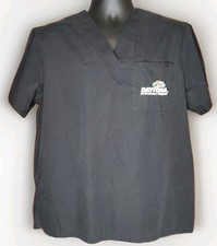Official NASCAR Daytona Speedway Brand Men's Black Medical Scrubs Size Large 