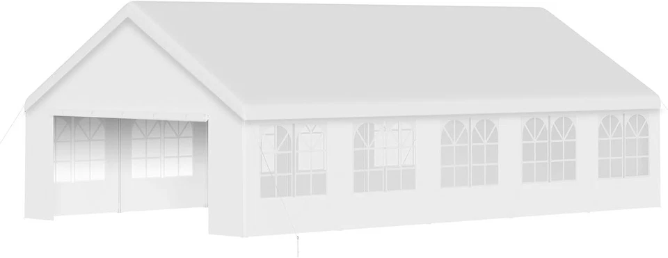 20'X40' 20'X32' Party Canopy Tent w/ 10 Sidewalls Heavy Duty Wedding Gazebo Shed - Image 4 of 4