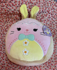 Squishmallows Lindy Bunny Plush Stuffed Animal, Pink Yellow Beige — photo 1