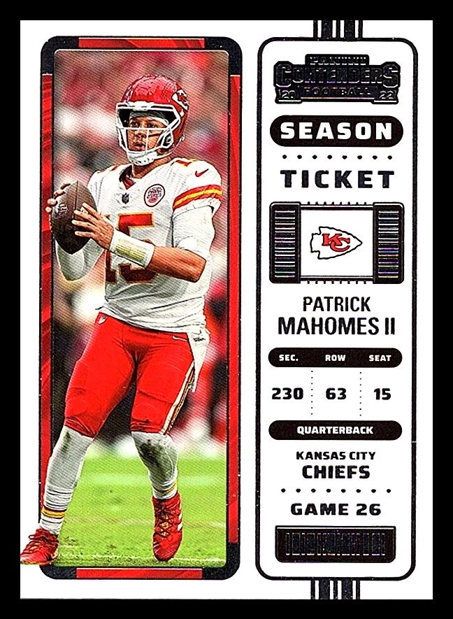 Patrick Mahomes trading card