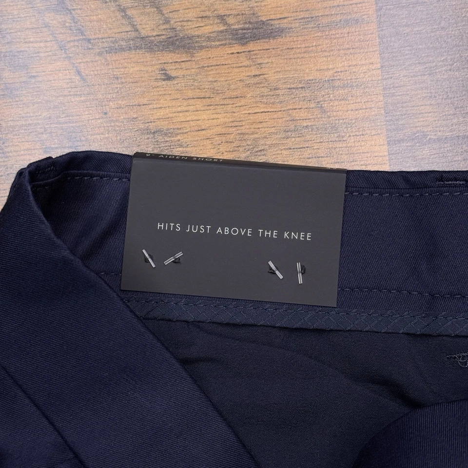 Pantalones Cortos Banana Republic Aiden Para Hombre 32 Azul Secado Rápido Núcleo Temp Elástico Nuevos Foto 4 de 4