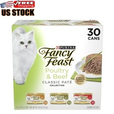44 lb Poultry Beef Feast Classic Wet Cat Food Pate Grain Free 3oz Cans (30 Pack) 0.03 per gallon
