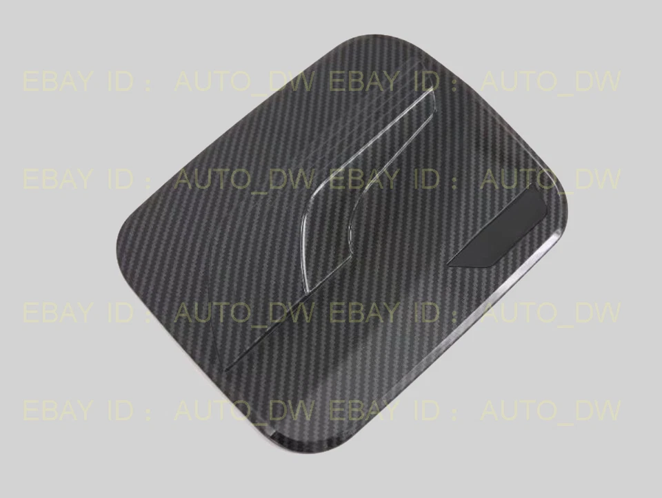 Carbon Fiber Car Fuel Tank Oil Gas Cap Cover Trim For 19-24 Toyota RAV4 1PCS - Image 3 of 4