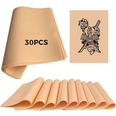30 Pack Fake Skin for Tattoo Practice, 7.5''X5.6'' Reelskin Sheets, Realistic Reus