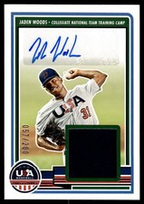 2023 Panini Stars & Stripes JADEN WOODS MATERIAL AUTO 57/200 SM-JW
