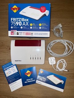 AVM FRITZ!Box 7590 AX Wi Fi 6 Modem Router Kombination