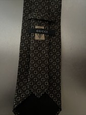 Vintage Gucci Tie 100 Silk Made In Italy G Pattern