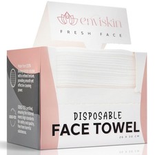 50 Disposable Face Towels Plant-Based Makeup Remover Wipes for Sensitive...