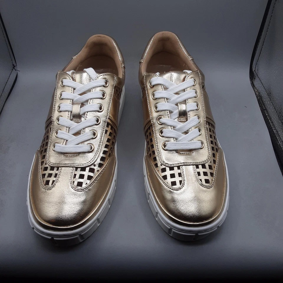 Zapatillas Mujer Vince Camuto Raiden 10M Cuero Dorado Egipcio A230 Foto 2 de 4