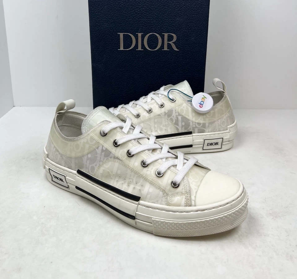 Size 42EU/9US - Dior B23 Oblique White Low Top Sneakers🤍 RETAIL $1,000! - Image 2 of 4