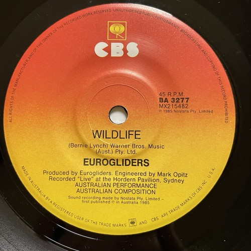 Eurogliders We Will Together / Wildlife Vinyl Record 7” 45 RPM BA 3277 CBS 1985 - Photo 5/24