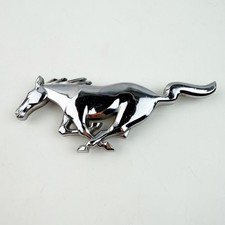 Vintage Ford F6zb-8a224-aa Horse Grill Emblem 6 Chrome Silver Mustang Oem Read