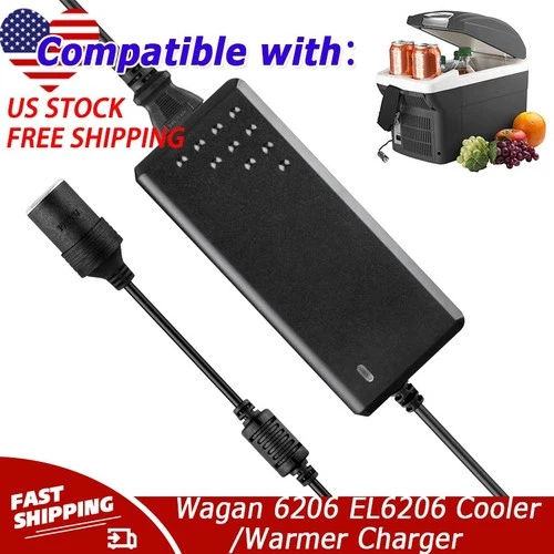 12V AC/DC Adapter Charger For Wagan 6206 EL6206 Cooler/Warmer