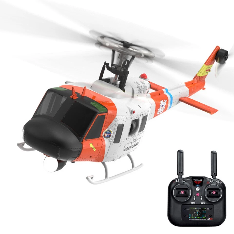 Yuxiang Hubschrauber Bell UH-1D Coast Guard Brushless 6G 385mm RTF Neuheit 2025 - Bild 2 von 4