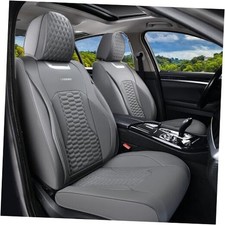 Seat Covers Seats, Leatherette Car Seat Covers, Waterproof Front Gray