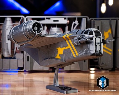 Star Wars 3D gedruckt Razor Quest - Kit Karte - Vollfarbdruck Mandalorian